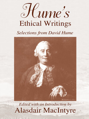 cover image of Hume's Ethical Writings